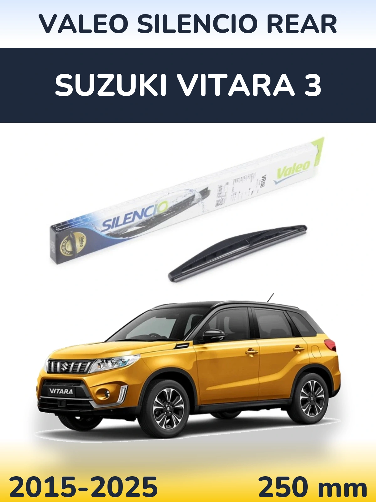 Задний дворник Valeo Silencio Rear 240 мм для Suzuki Vitara 3 2015-2025