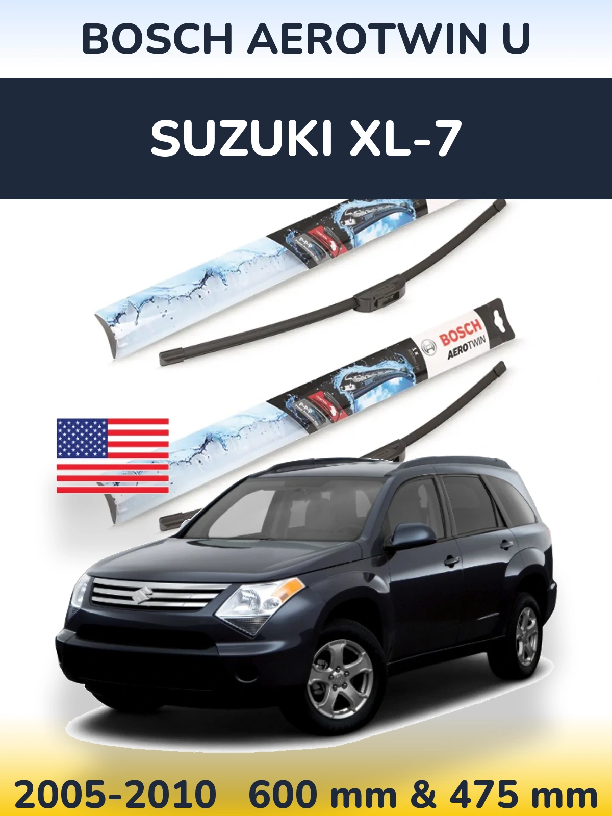 Torkarblad BOSCH AeroTwin U för Suzuki XL-7