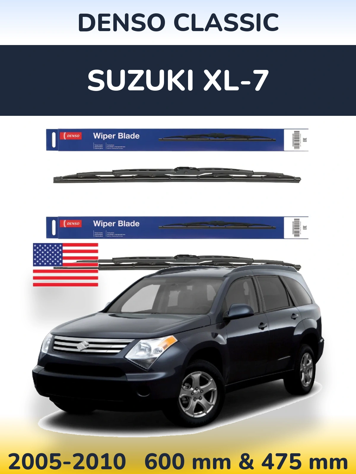 Torkarblad Denso Classic för Suzuki XL-7