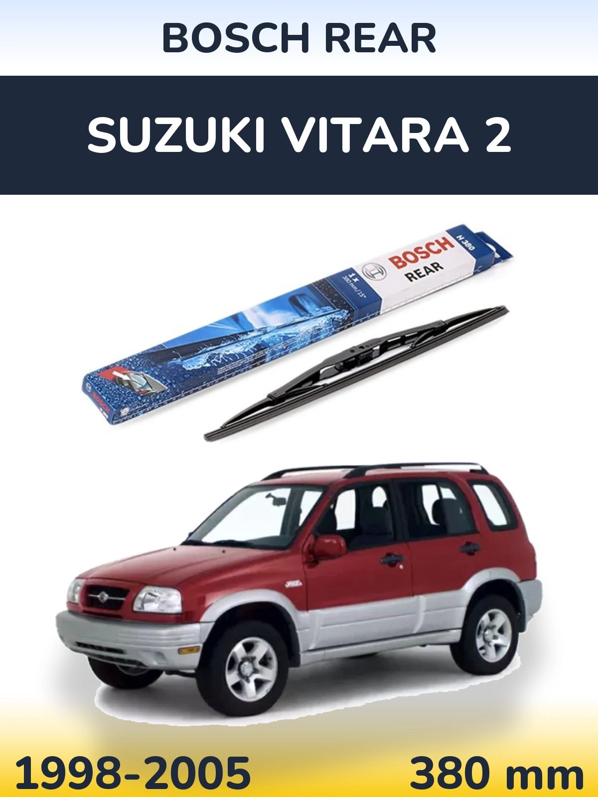 Torkarblad BOSCH Rear för Suzuki Vitara 2