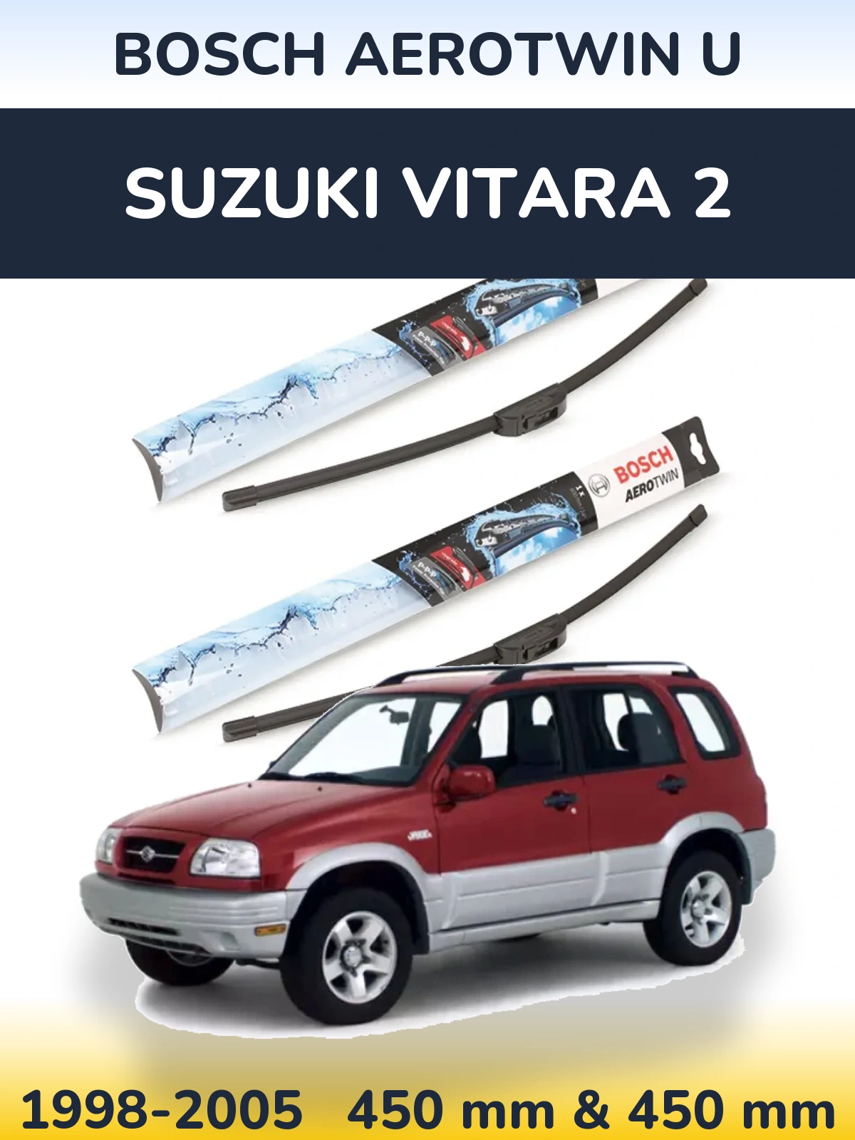Torkarblad BOSCH AeroTwin U för Suzuki Vitara 2