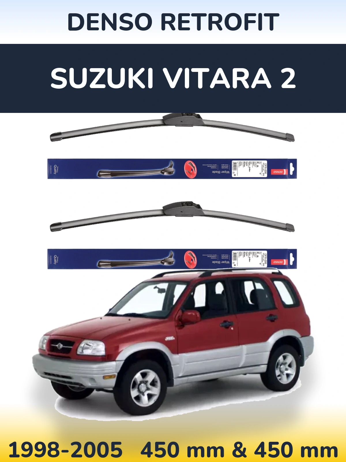 Torkarblad Denso Retrofit för Suzuki Vitara 2