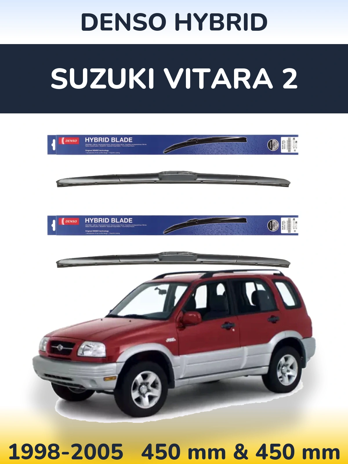 Torkarblad Denso Hybrid för Suzuki Vitara 2