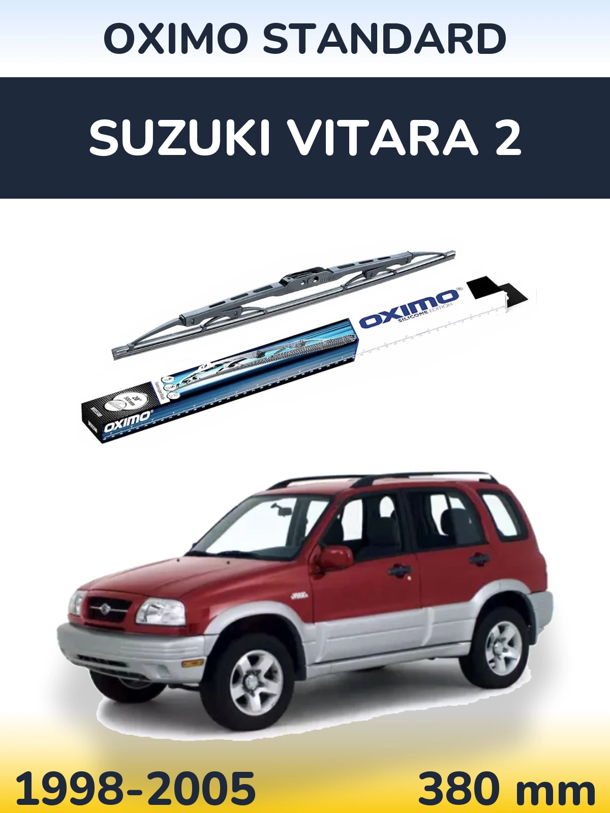 Задний дворник Oximo Standard 375 мм для Suzuki Vitara 2 1998-2005