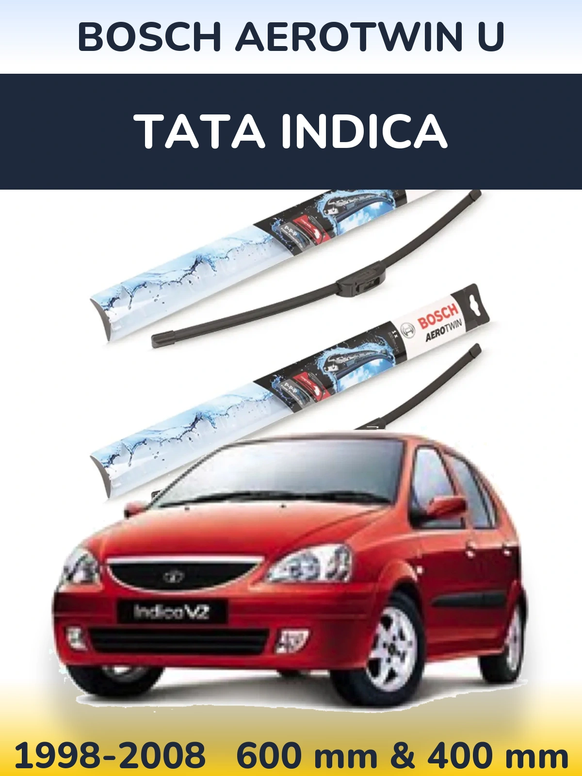 Torkarblad BOSCH AeroTwin U för Tata Indica