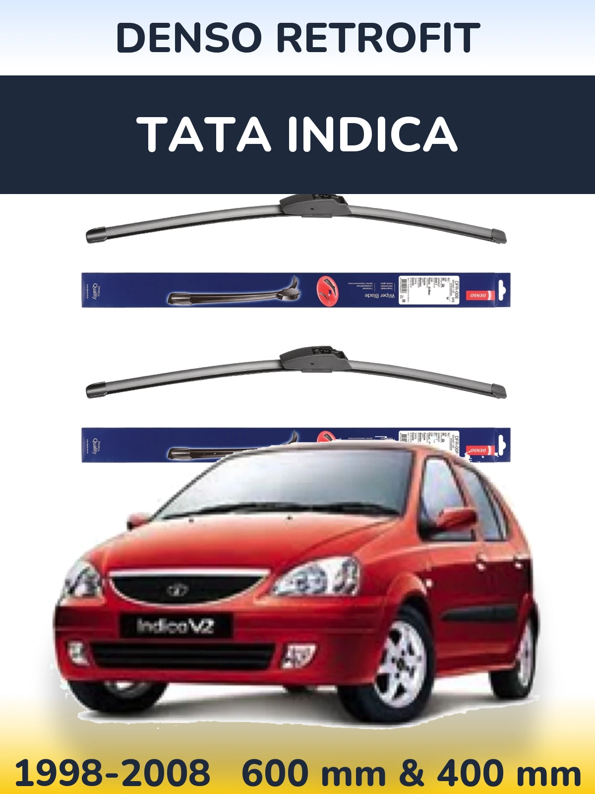 Torkarblad Denso Retrofit för Tata Indica
