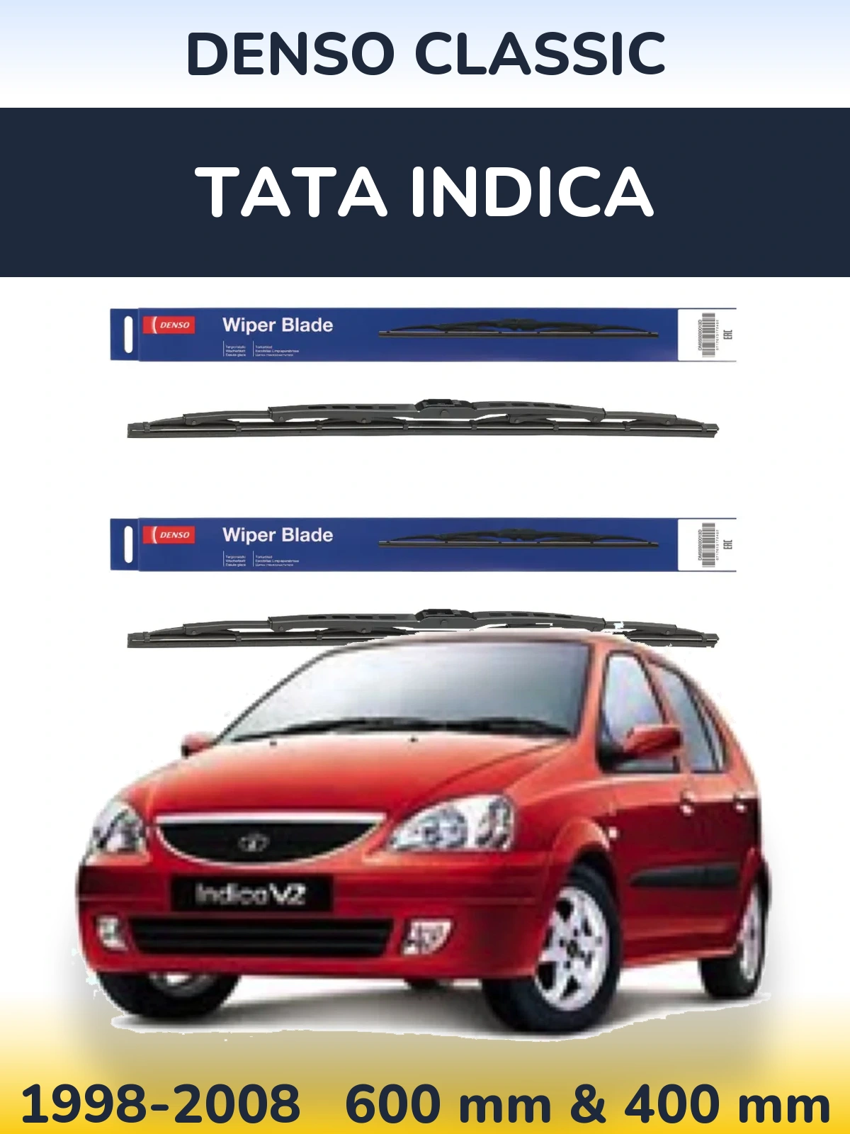 Torkarblad Denso Classic för Tata Indica