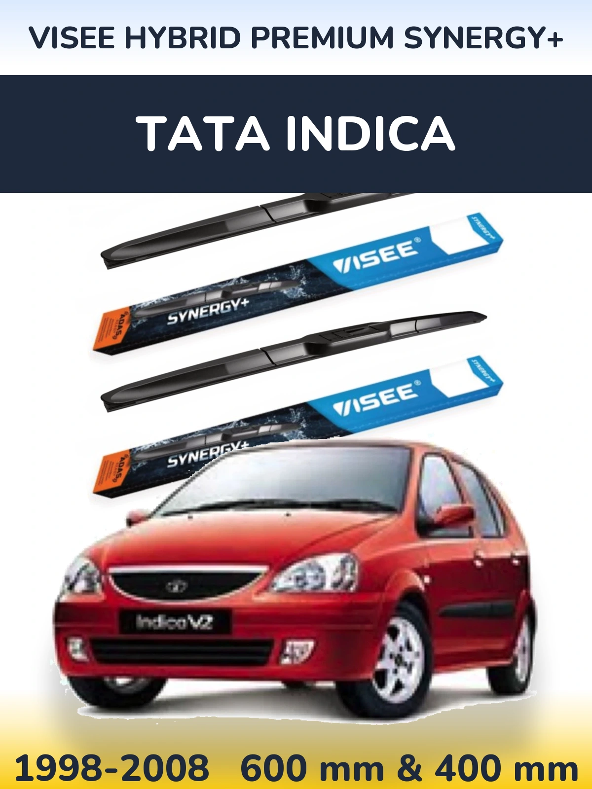 Torkarblad VISEE HYBRID PREMIUM SYNERGY+ för Tata Indica