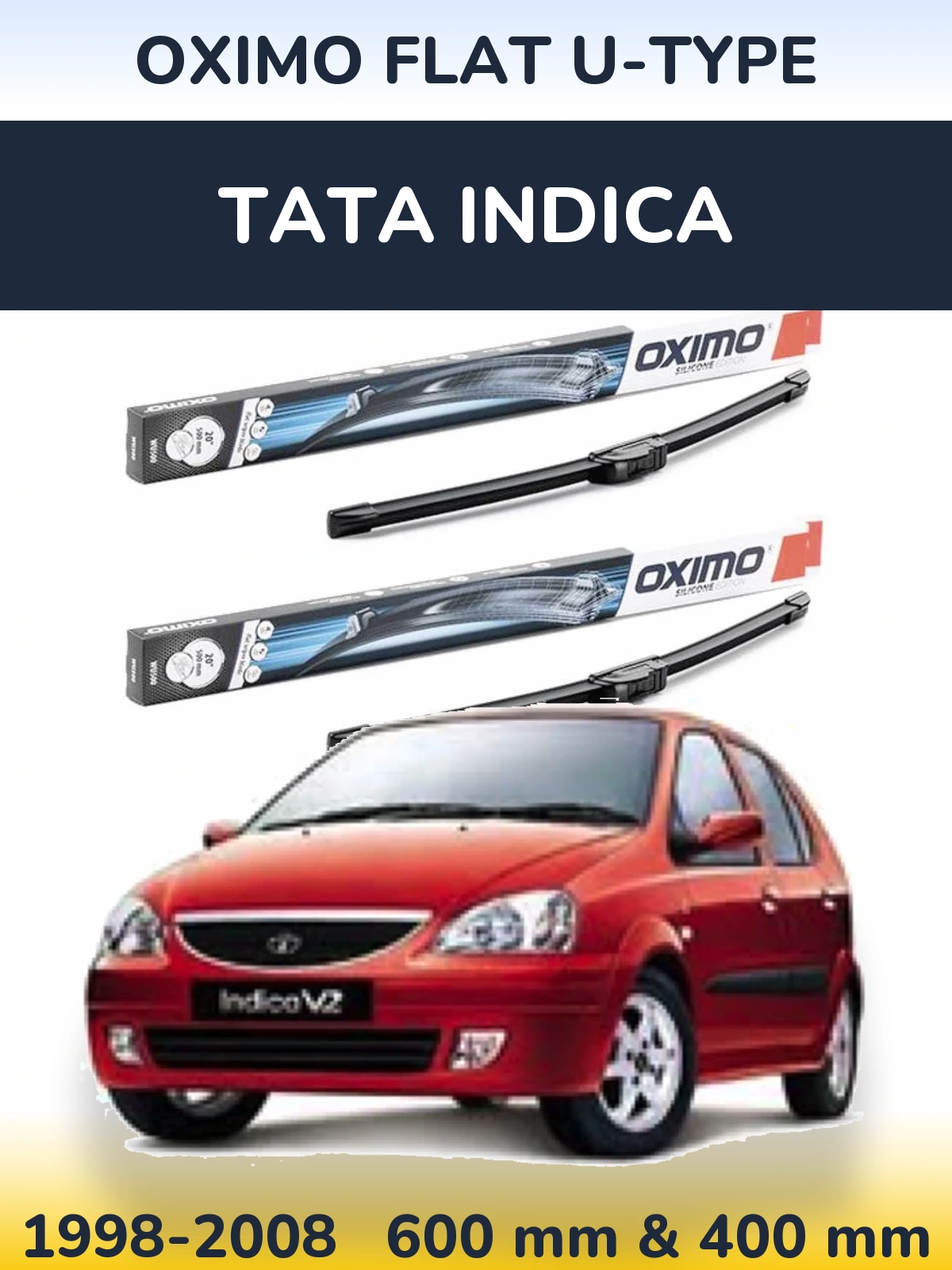 Torkarblad Oximo Flat U-type för Tata Indica
