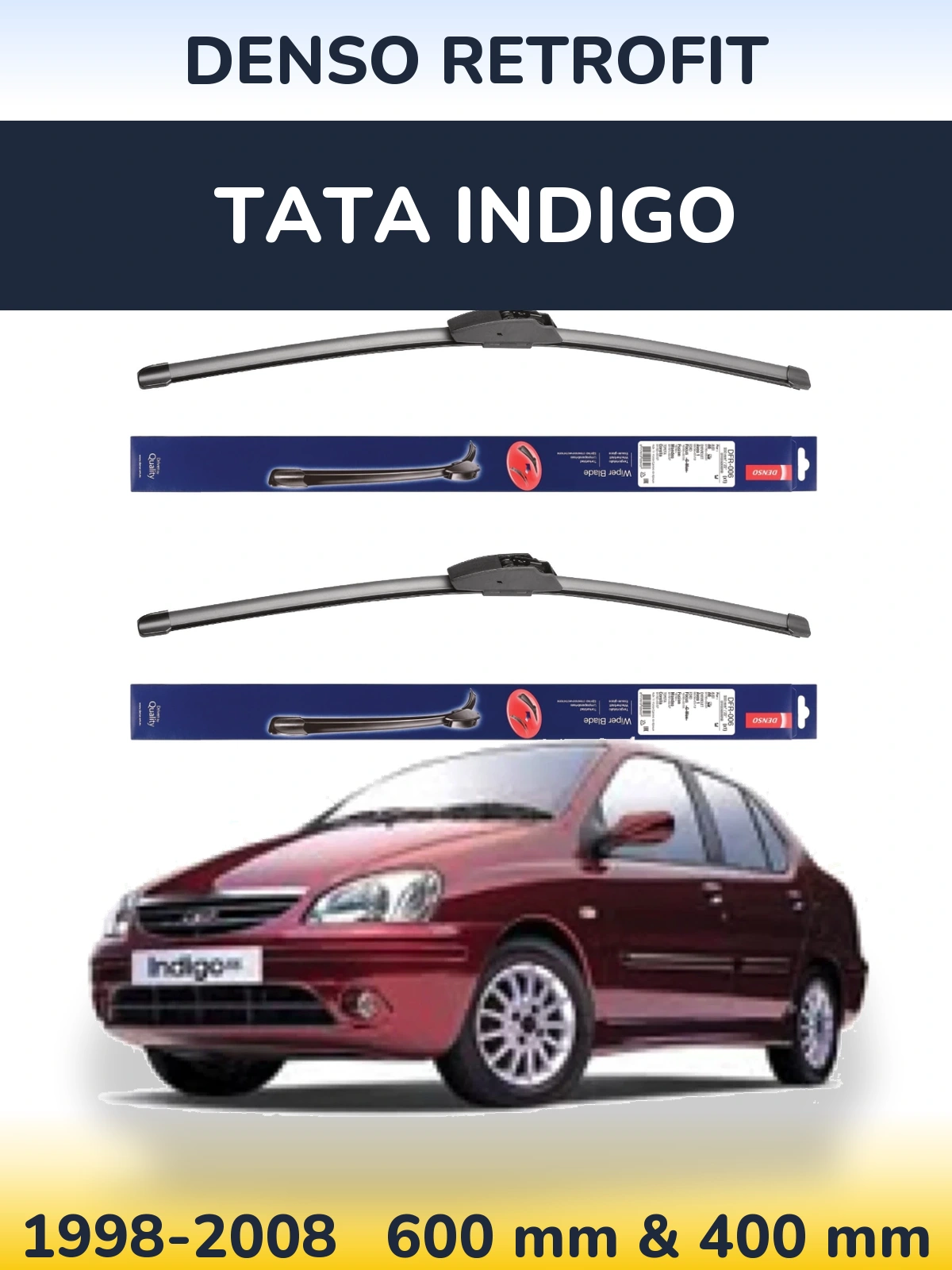 Torkarblad Denso Retrofit för Tata Indigo