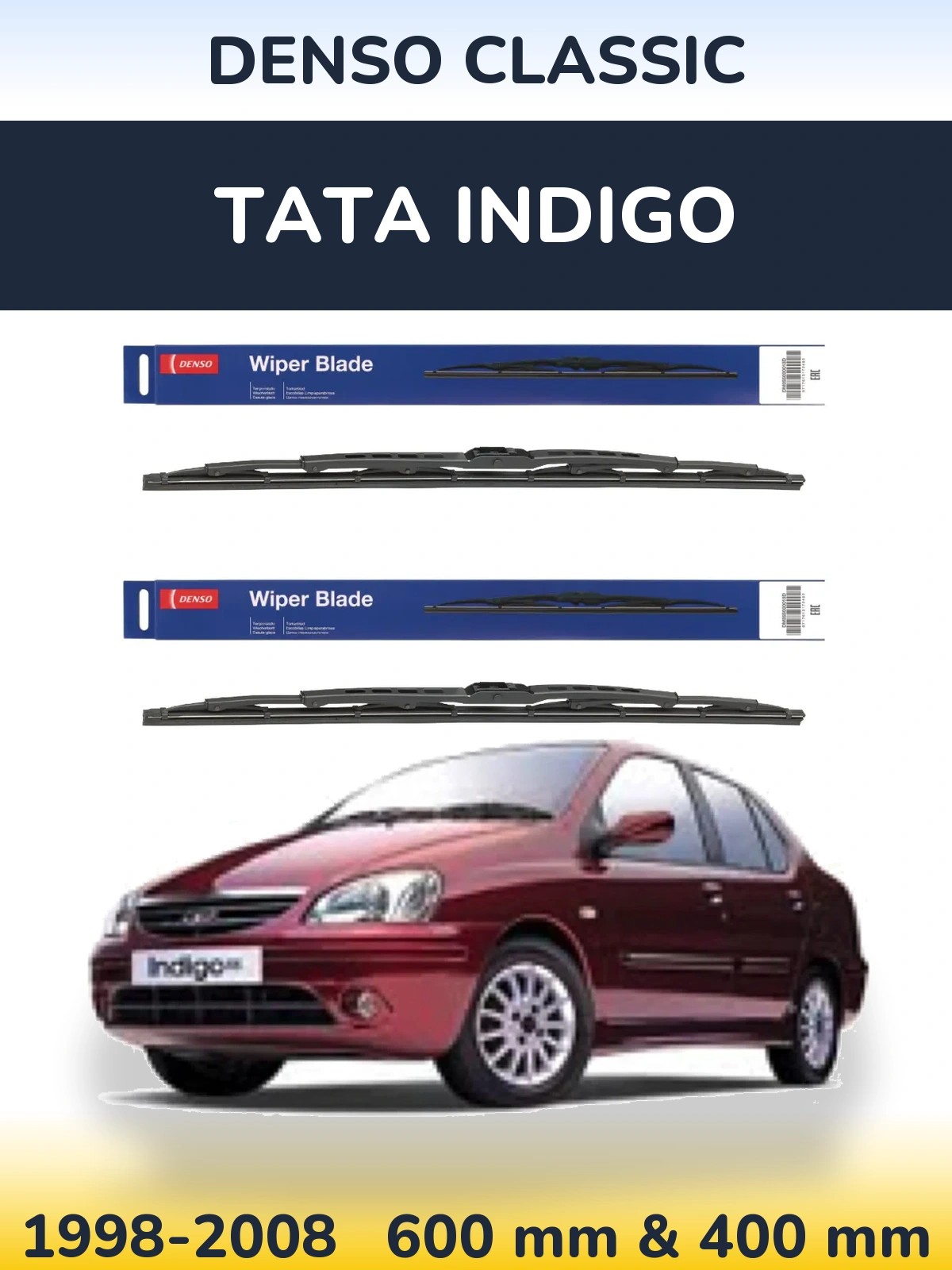 Torkarblad Denso Classic för Tata Indigo