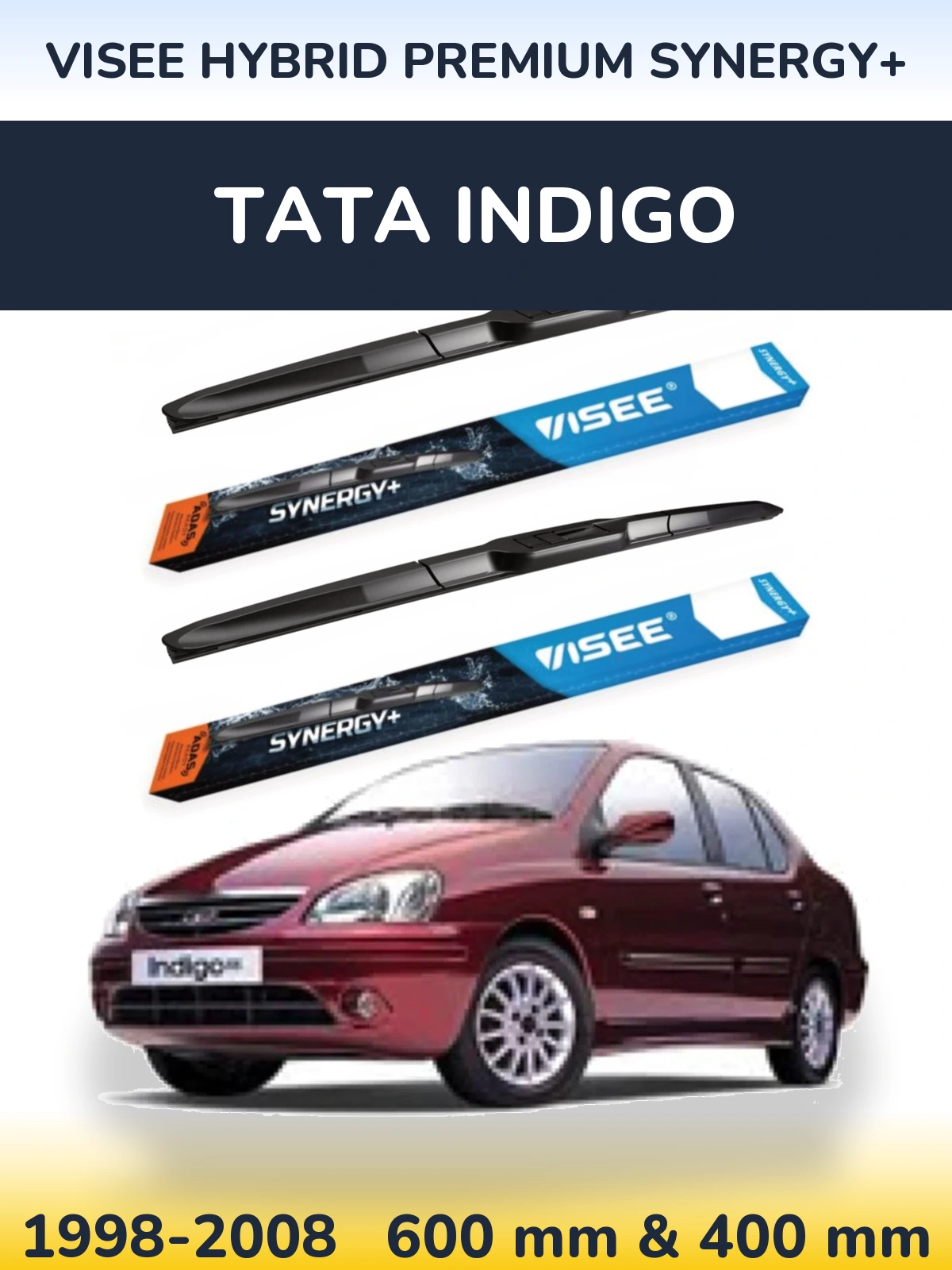 Torkarblad VISEE HYBRID PREMIUM SYNERGY+ för Tata Indigo