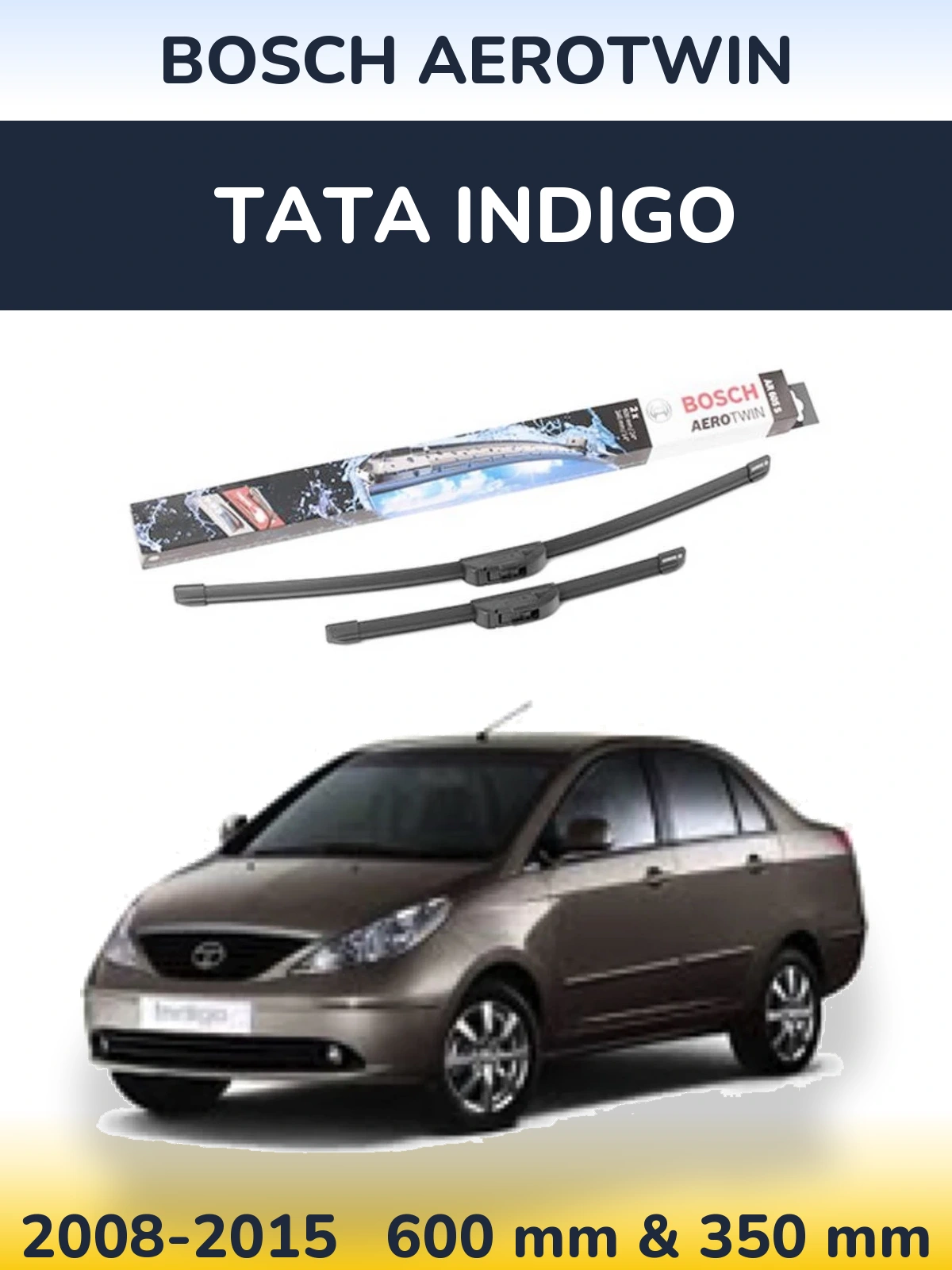 Torkarblad BOSCH AeroTwin för Tata Indigo