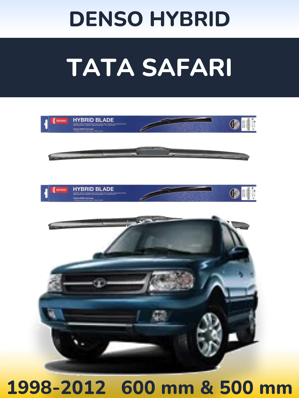Torkarblad Denso Hybrid för Tata Safari