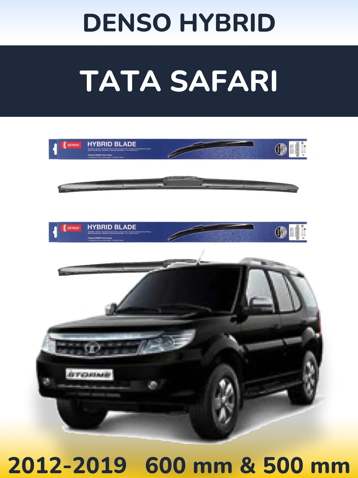 Torkarblad Denso Hybrid för Tata Safari
