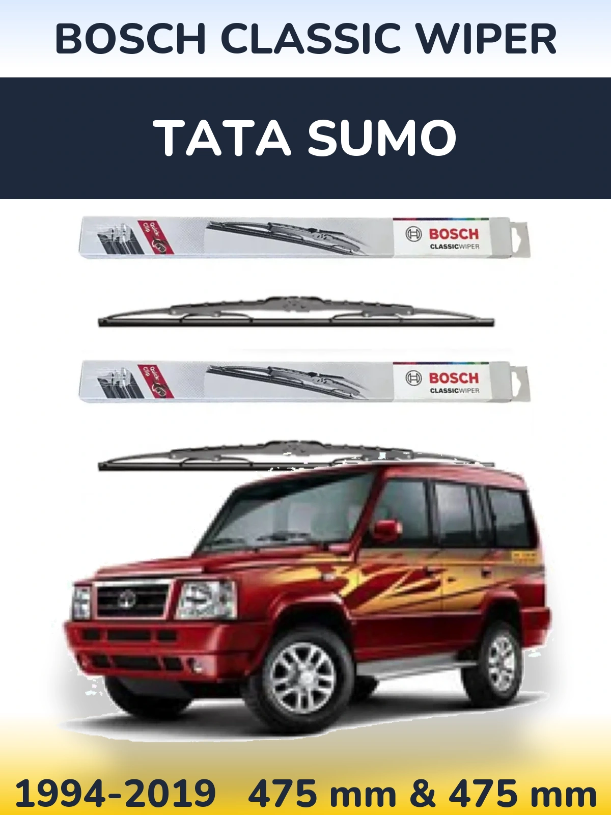 Torkarblad BOSCH Classic Wiper för Tata Sumo