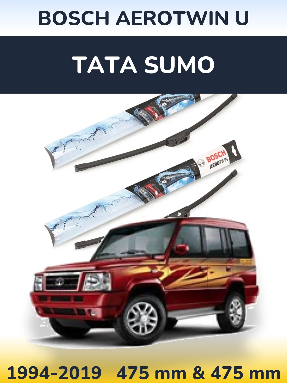 Torkarblad BOSCH AeroTwin U för Tata Sumo