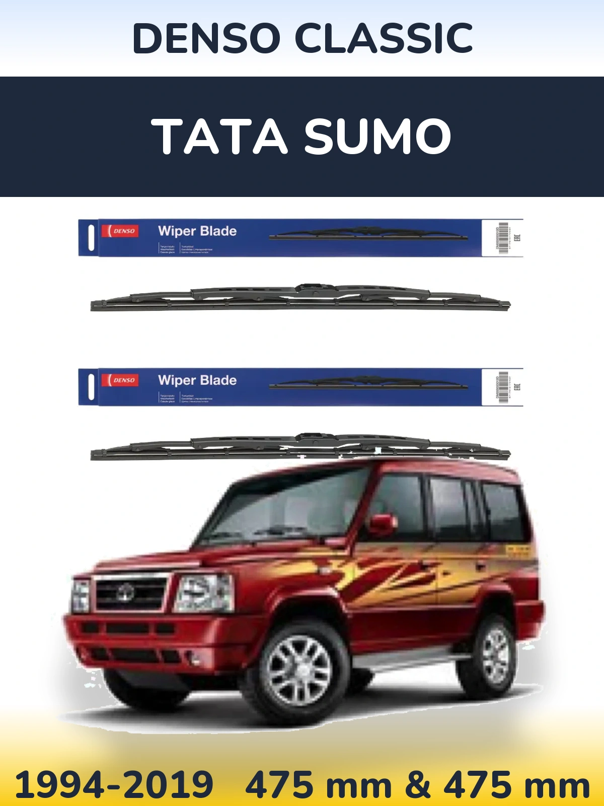Torkarblad Denso Classic för Tata Sumo