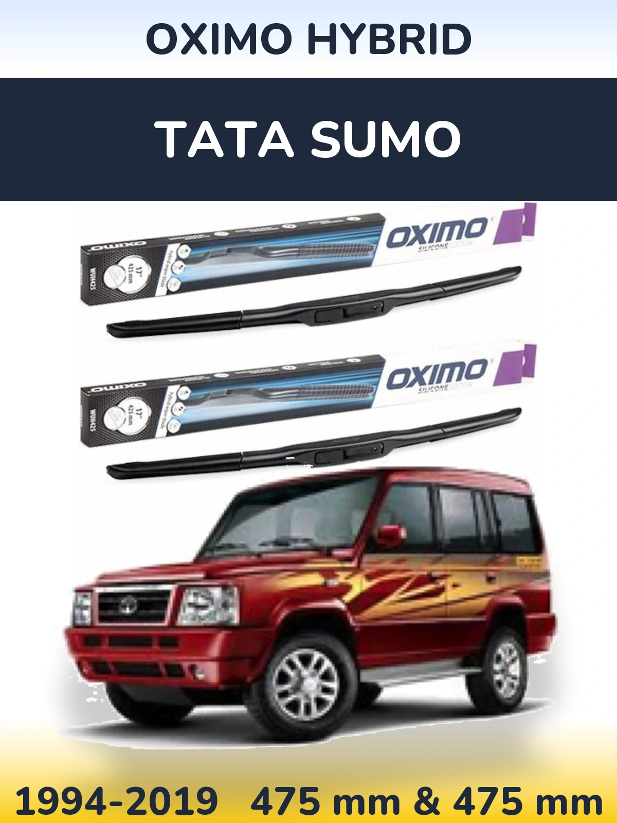 Torkarblad Oximo Hybrid för Tata Sumo