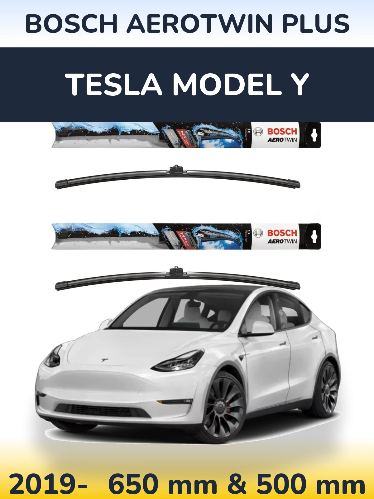 Torkarblad BOSCH AeroTwin Plus för Tesla Modell Y