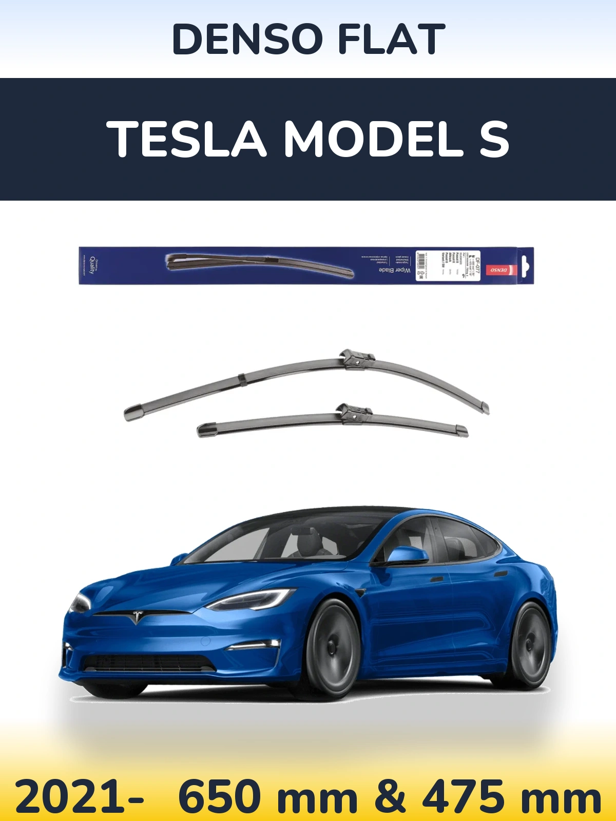 Torkarblad Denso Flat för Tesla Modell S