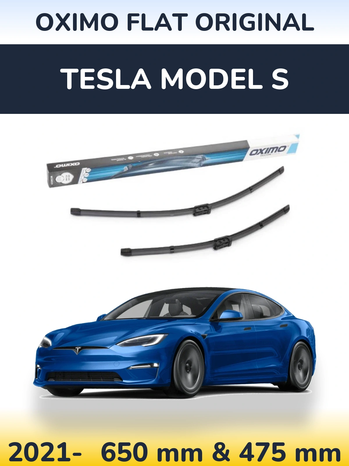 Torkarblad Oximo Flat Original för Tesla Modell S