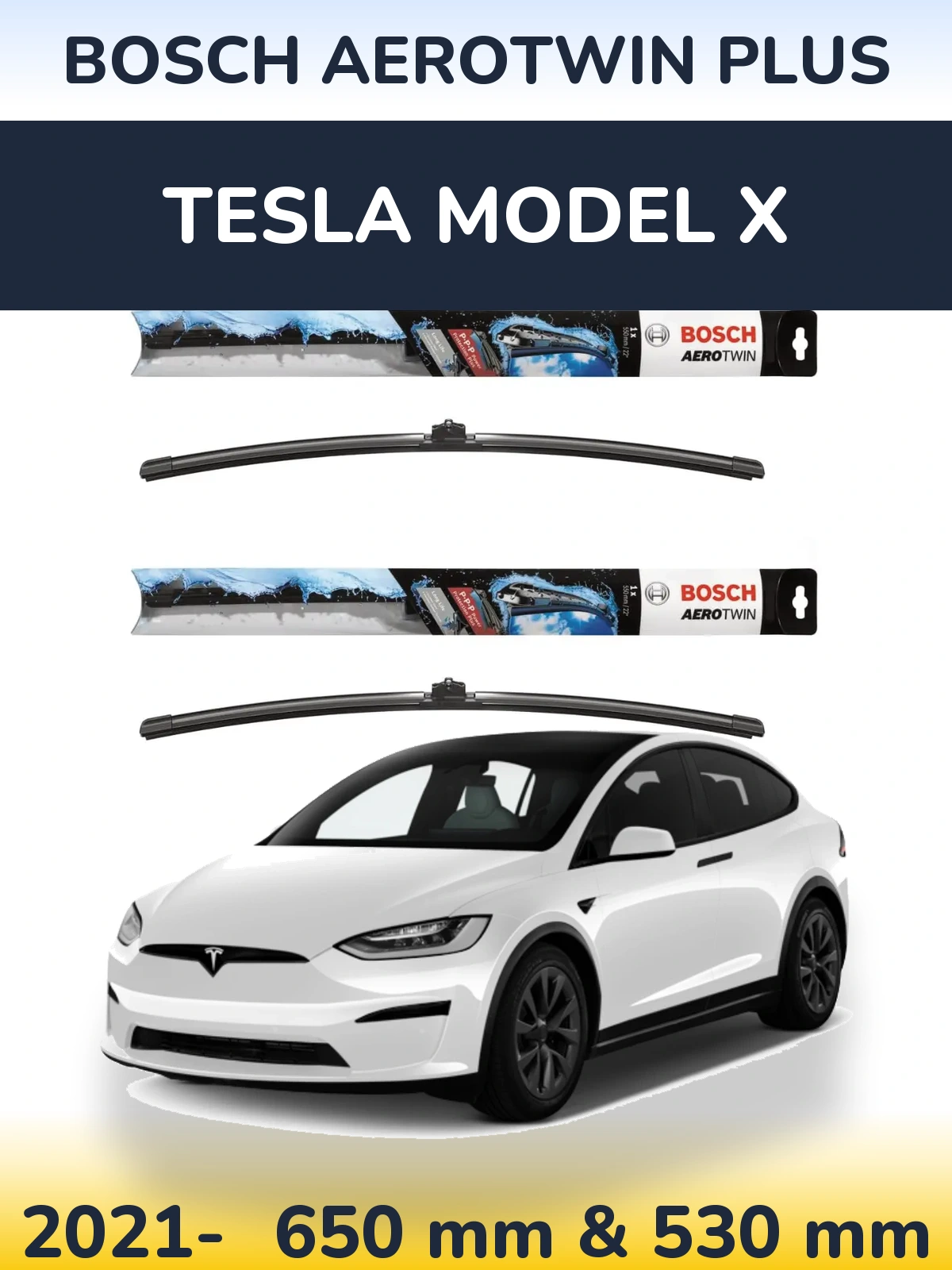 Torkarblad BOSCH AeroTwin Plus för Tesla Modell X