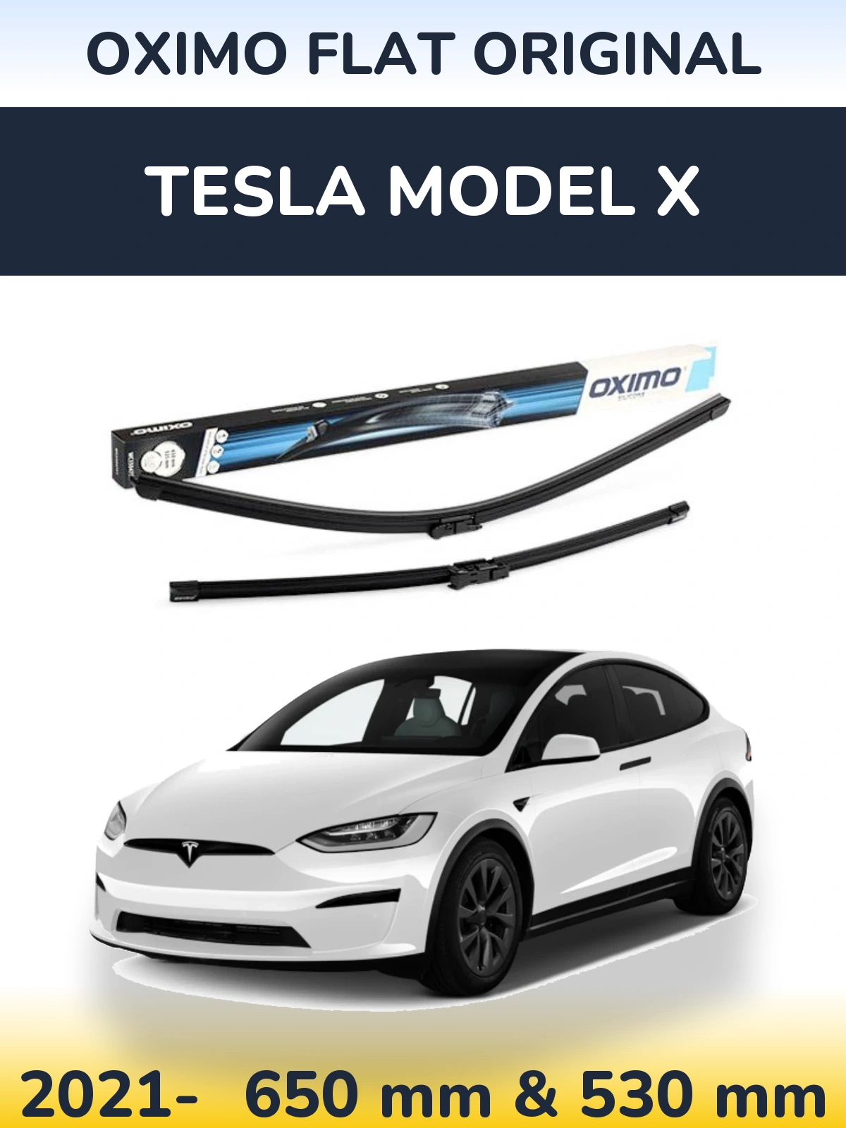 Torkarblad Oximo Flat Original för Tesla Modell X