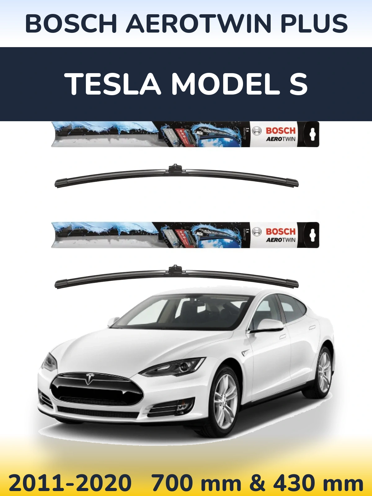 Torkarblad BOSCH AeroTwin Plus för Tesla Modell S