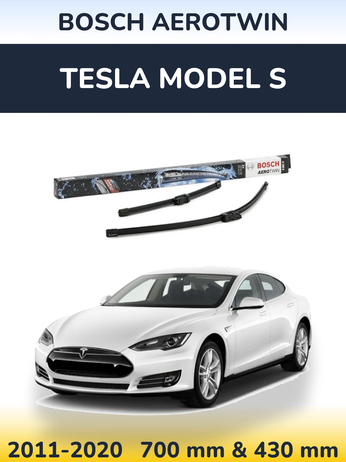 Torkarblad BOSCH AeroTwin för Tesla Modell S