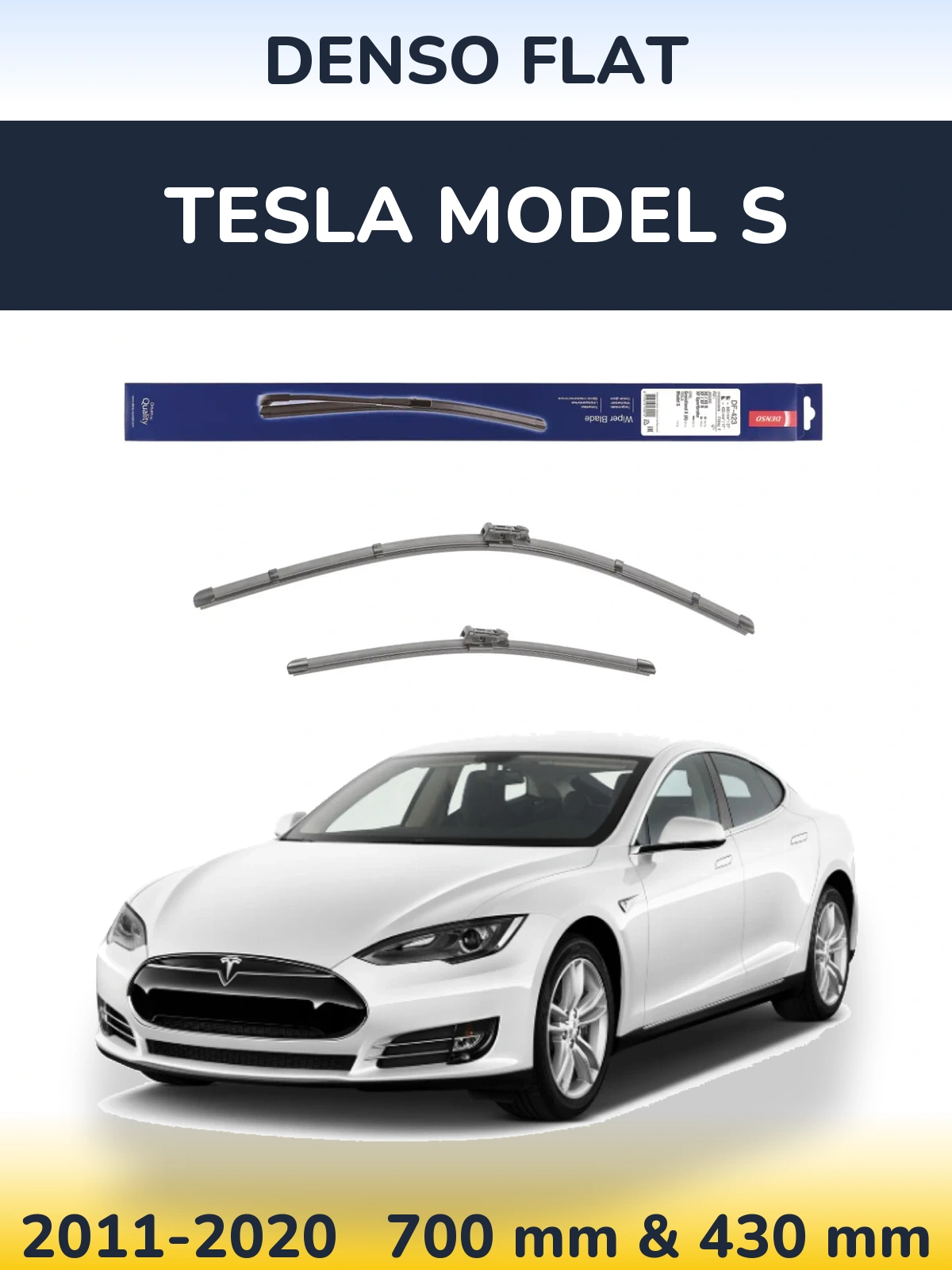 Torkarblad Denso Flat för Tesla Modell S