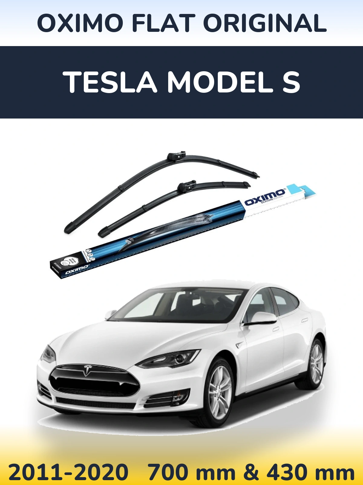 Torkarblad Oximo Flat Original för Tesla Modell S