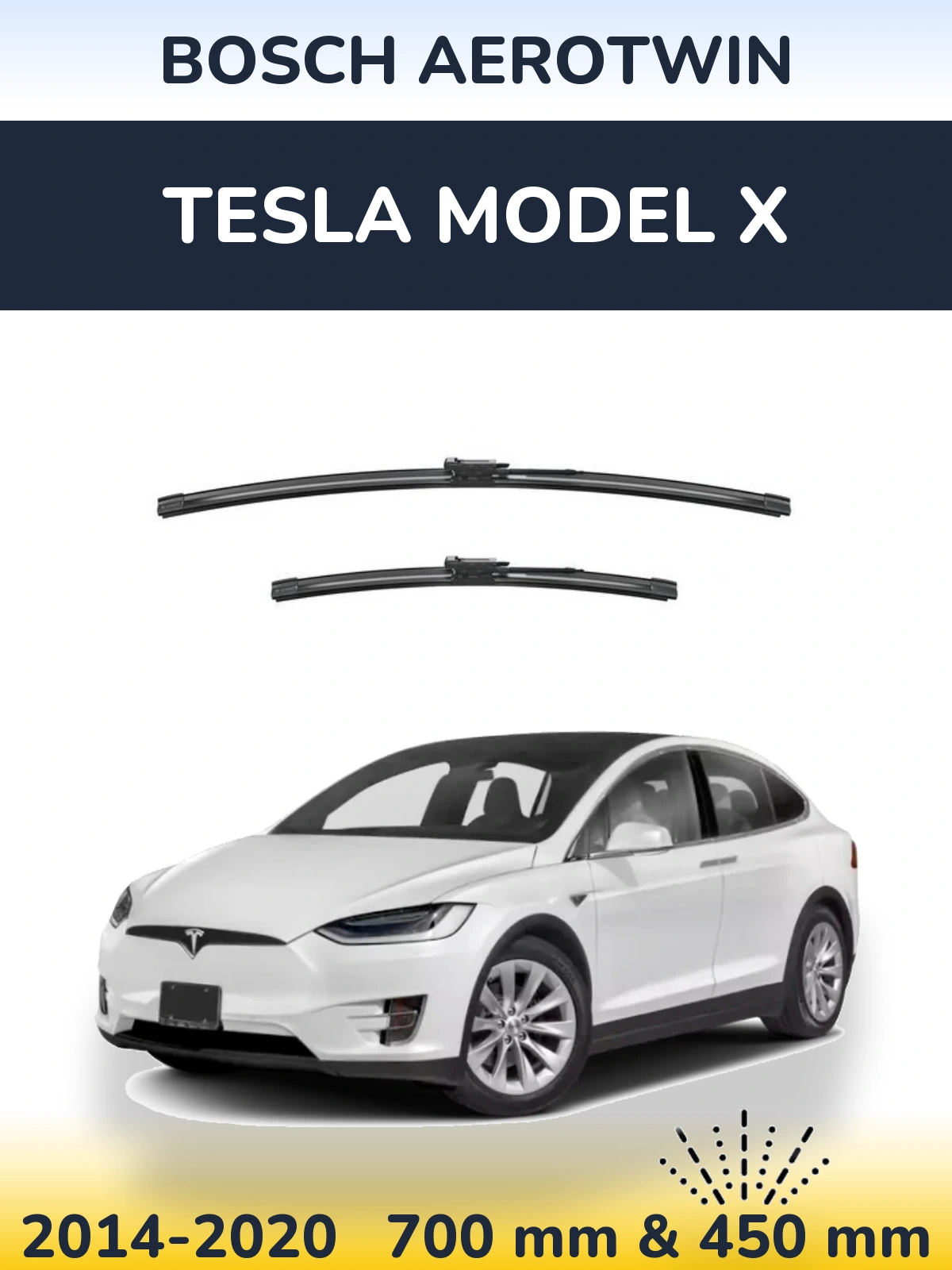 Torkarblad BOSCH AeroTwin för Tesla Modell X