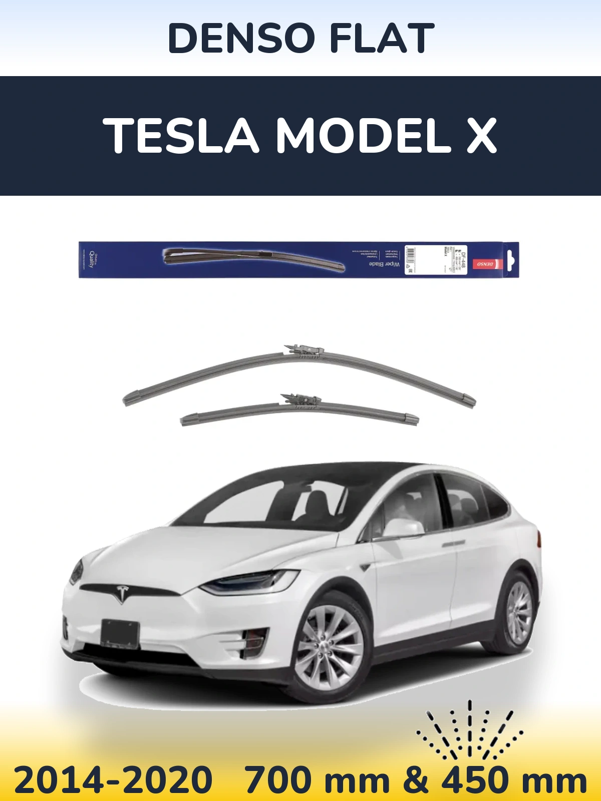 Torkarblad Denso Flat för Tesla Modell X