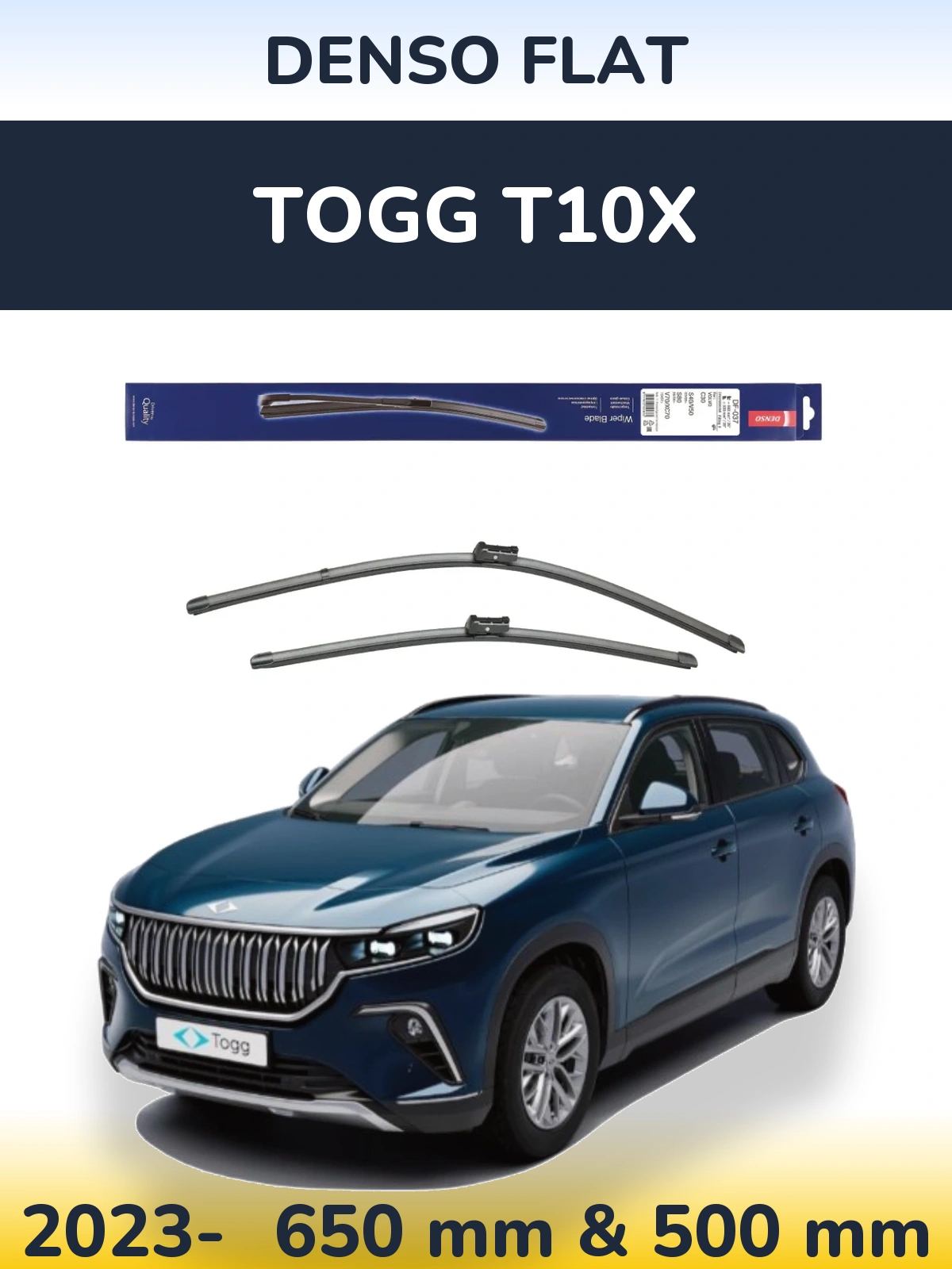 Torkarblad Denso Flat för TOGG T10X