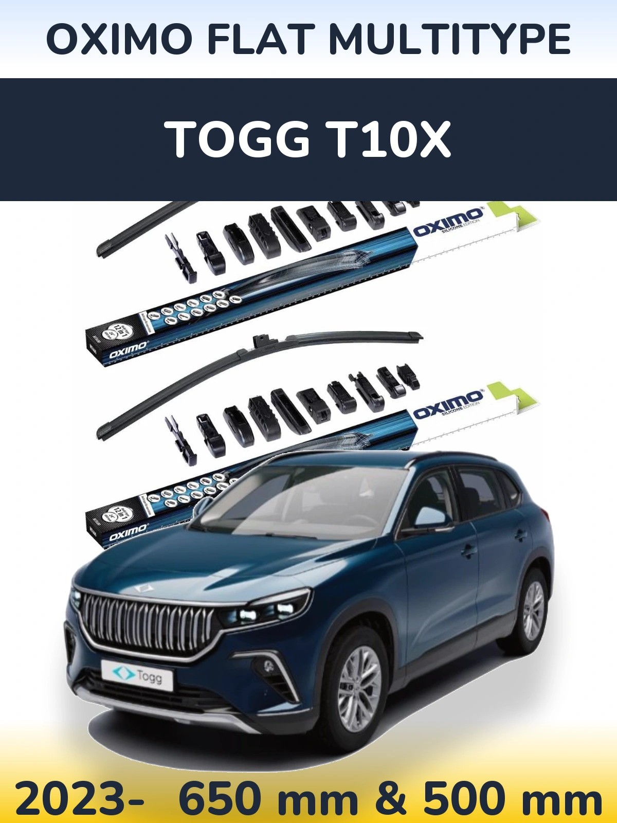 Torkarblad Oximo Flat MultiType för TOGG T10X