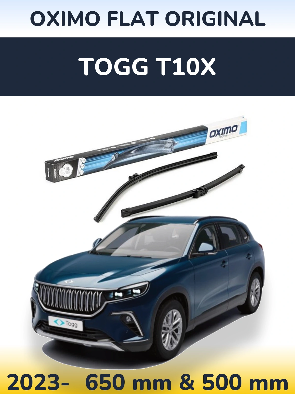 Torkarblad Oximo Flat Original för TOGG T10X