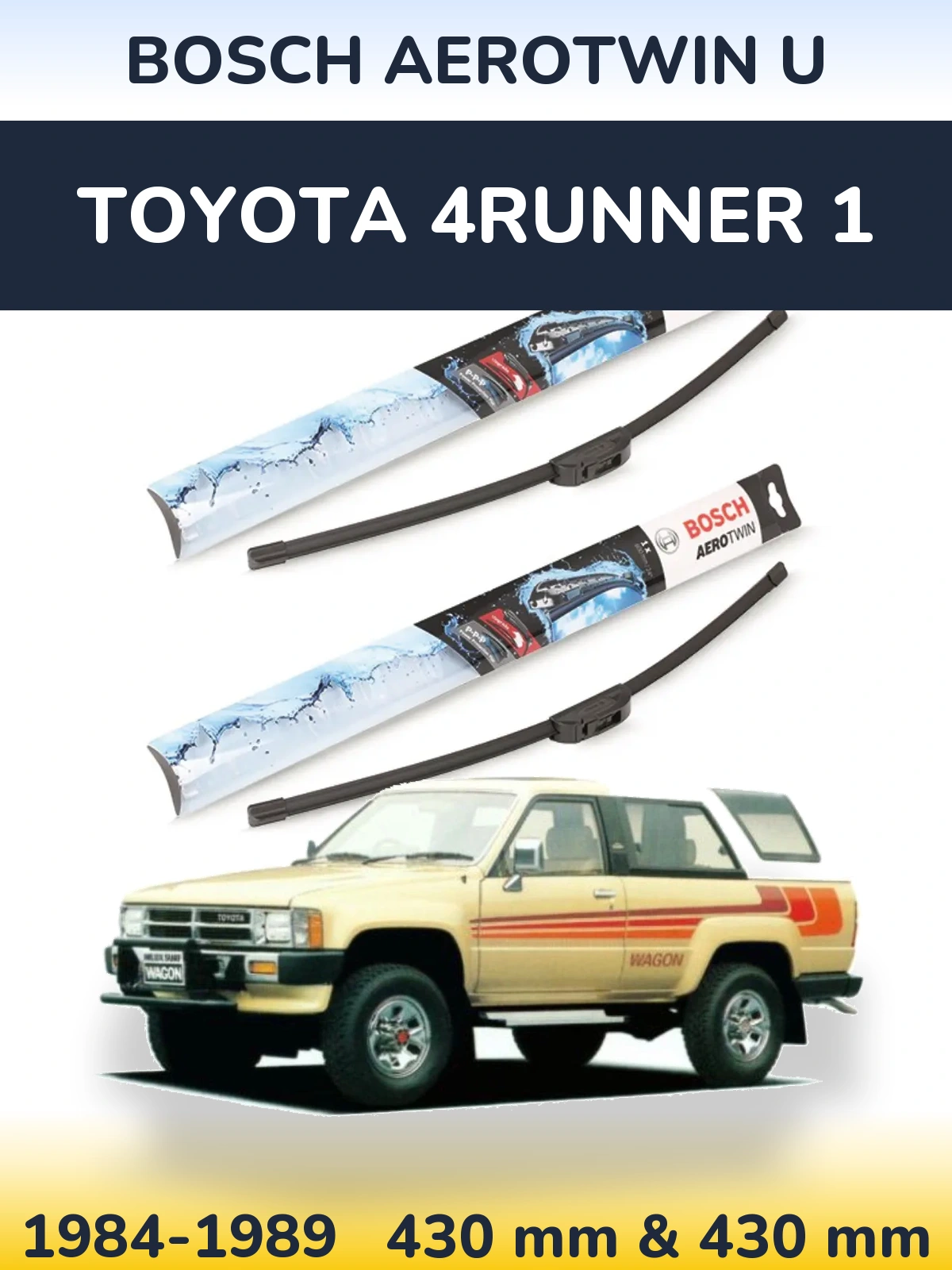 Torkarblad BOSCH AeroTwin U för Toyota 4Runner 1