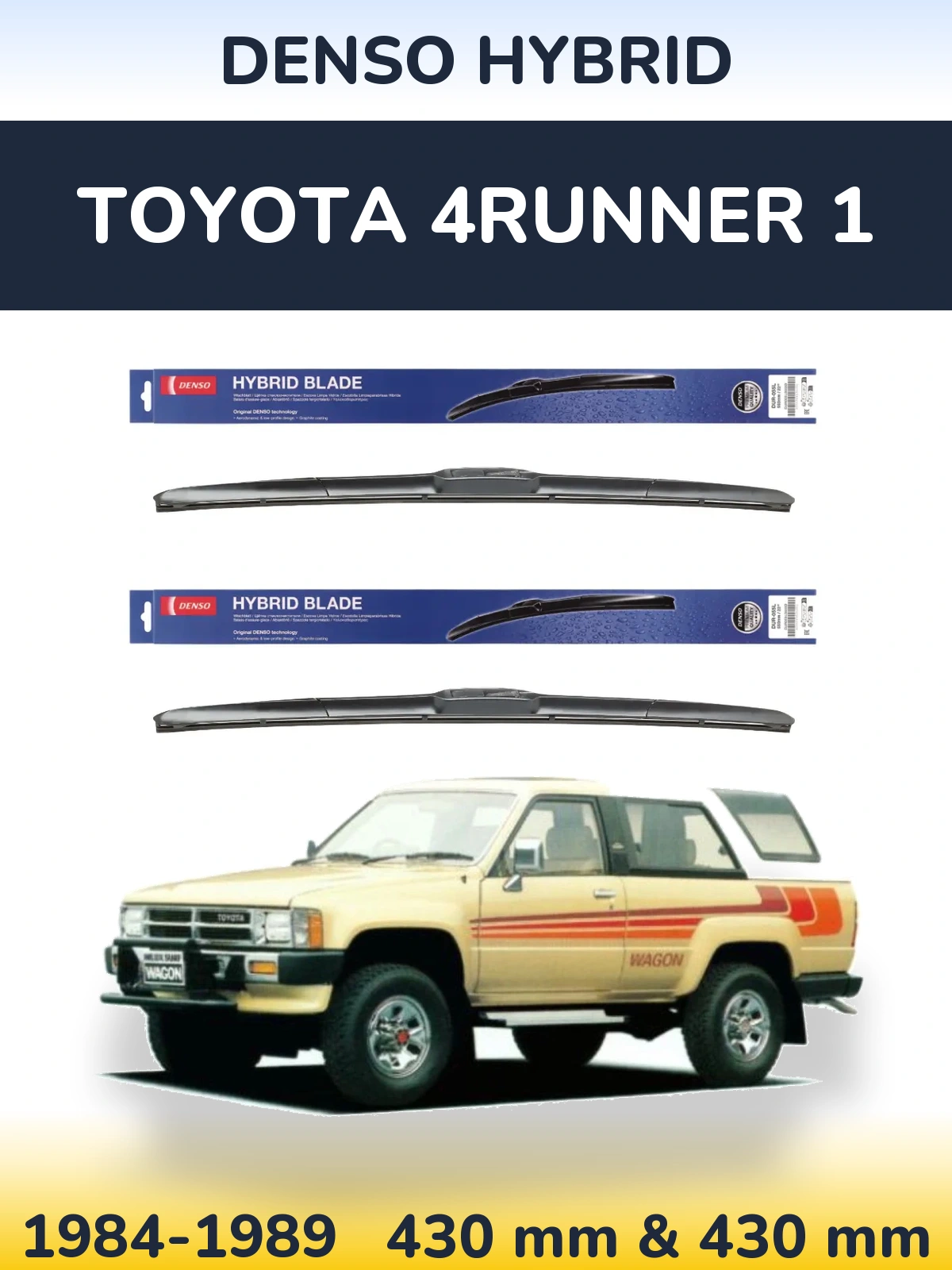 Torkarblad Denso Hybrid för Toyota 4Runner 1