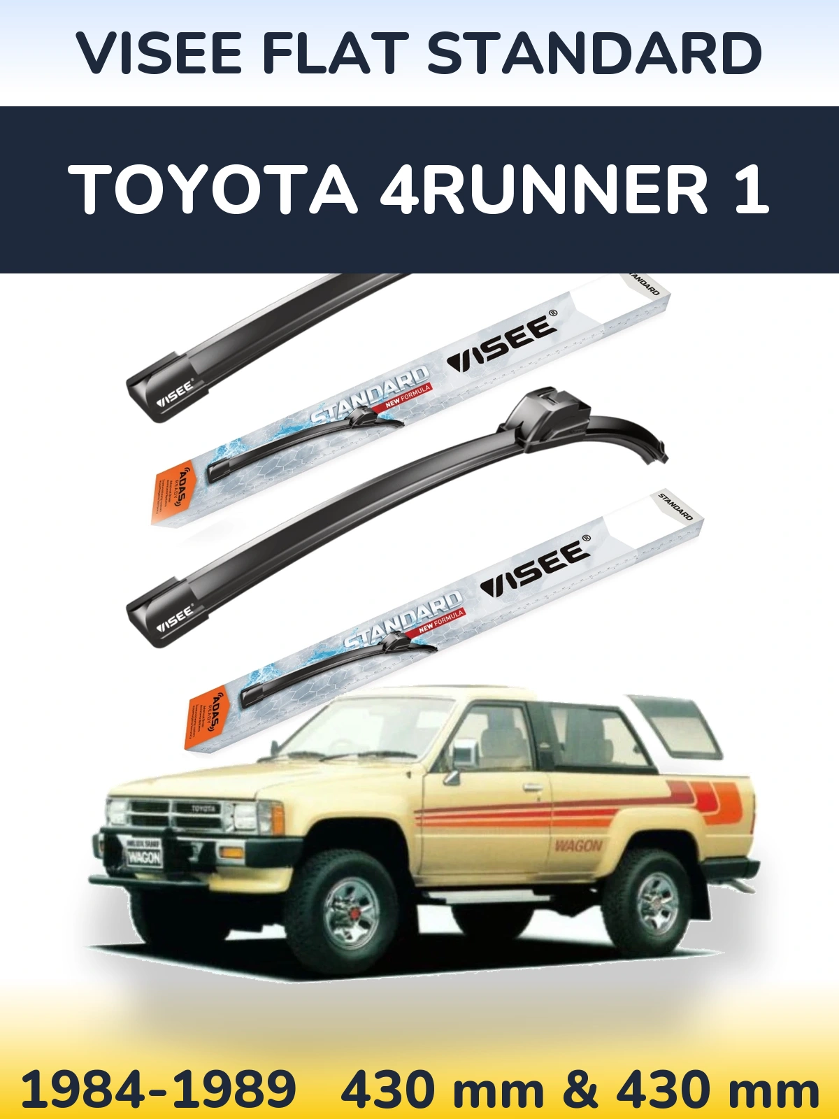 Torkarblad VISEE FLAT STANDARD för Toyota 4Runner 1
