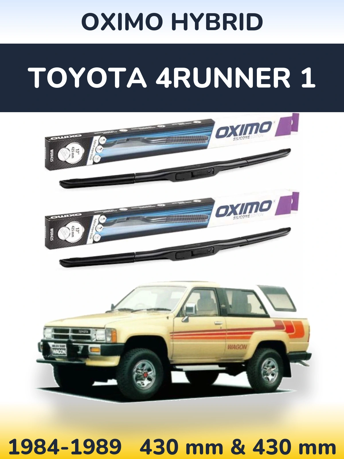 Torkarblad Oximo Hybrid för Toyota 4Runner 1