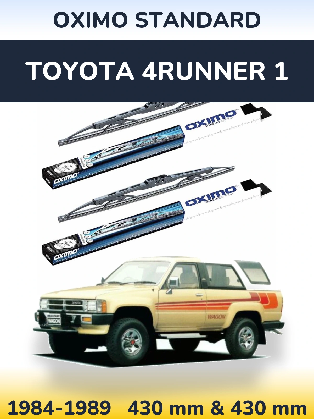 Torkarblad Oximo Standard för Toyota 4Runner 1