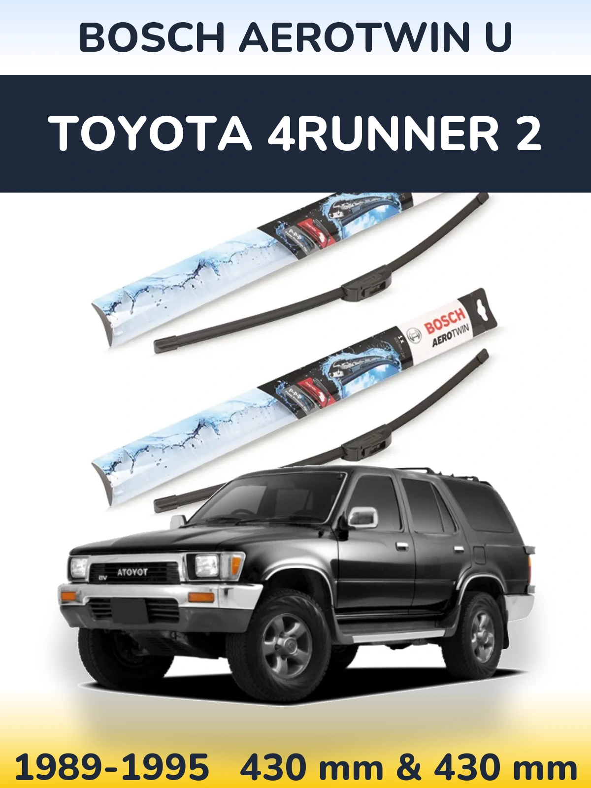 Torkarblad BOSCH AeroTwin U för Toyota 4Runner 2