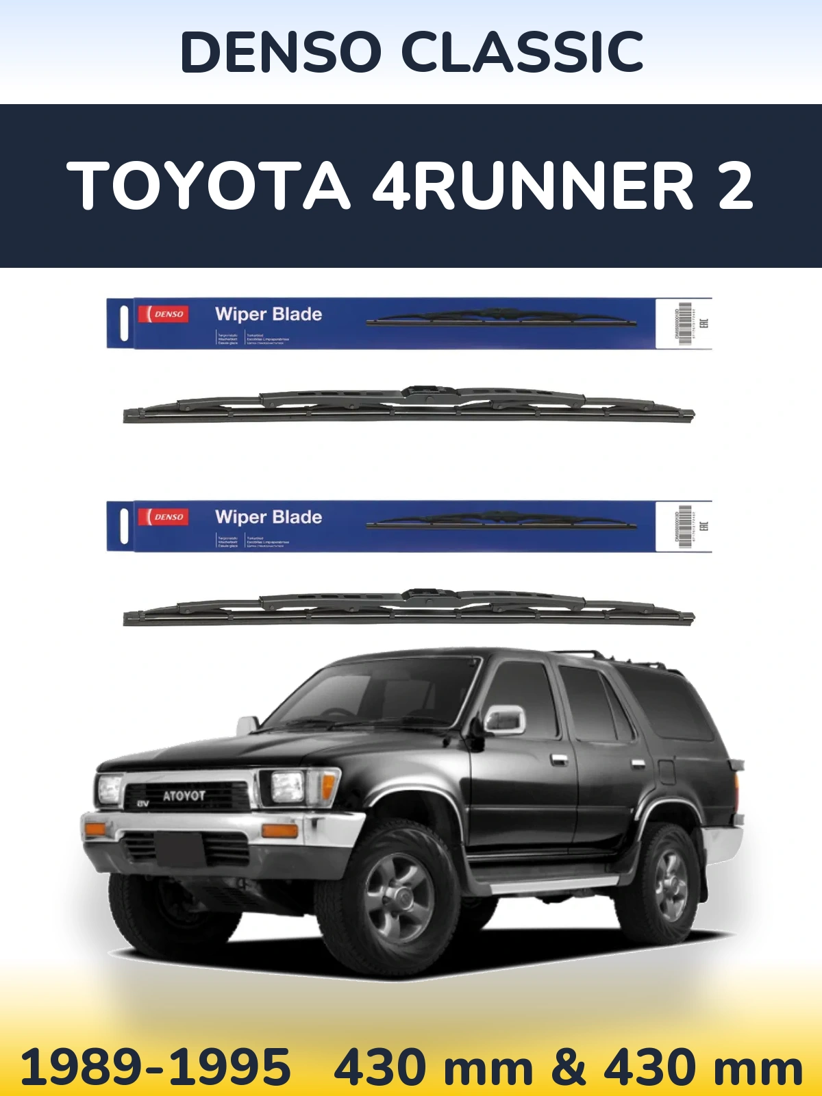 Torkarblad Denso Classic för Toyota 4Runner 2