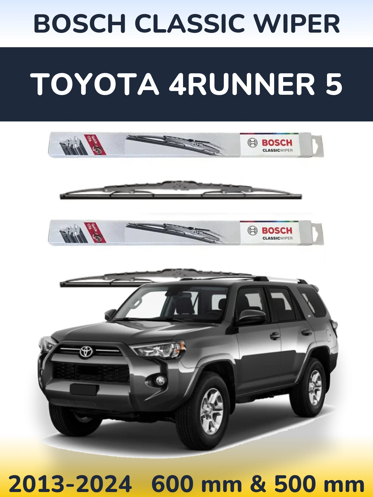Torkarblad BOSCH Classic Wiper för Toyota 4Runner 5