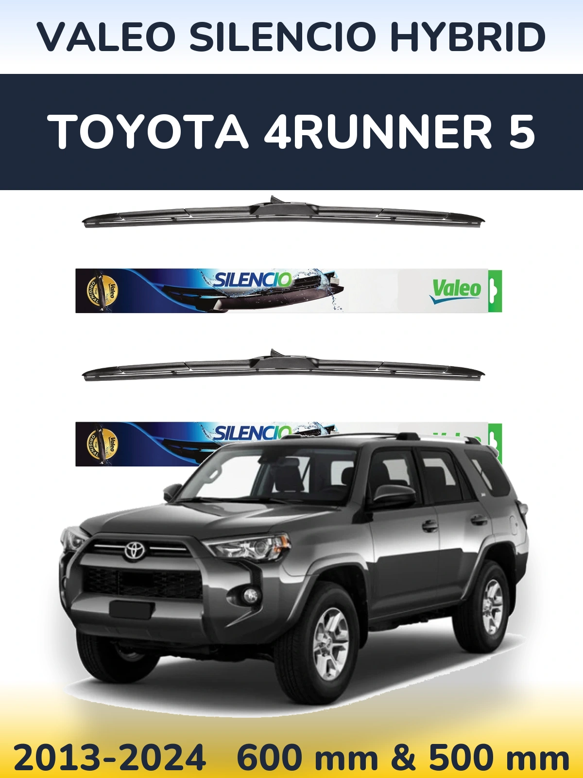 Torkarblad Valeo Silencio Hybrid för Toyota 4Runner 5