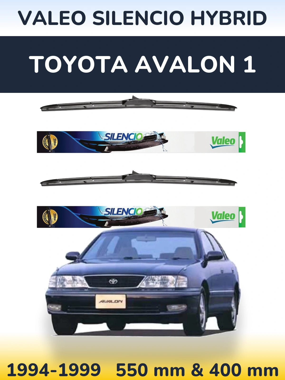 Torkarblad Valeo Silencio Hybrid för Toyota Avalon 1