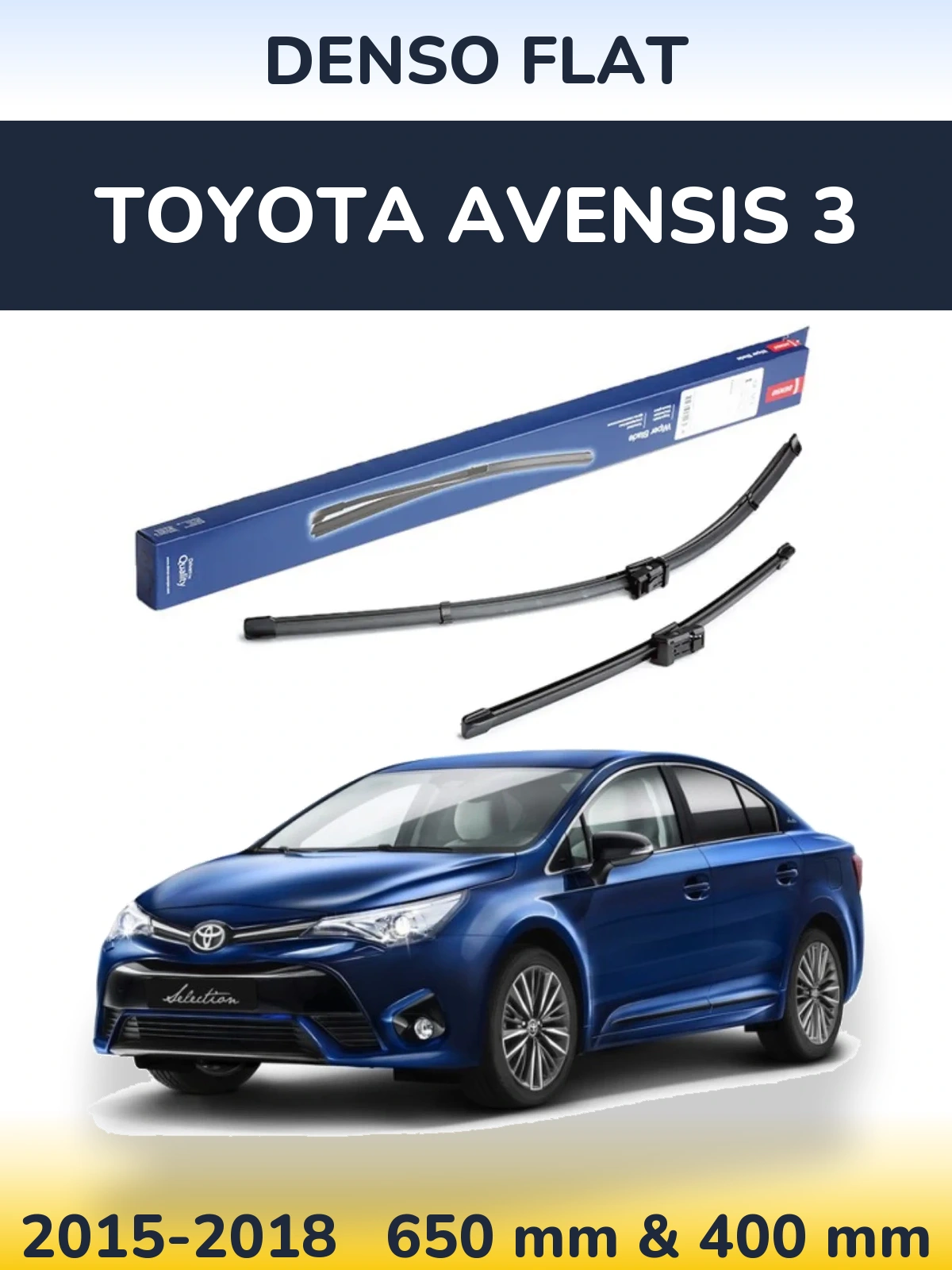 Torkarblad Denso Flat för Toyota Avensis 3