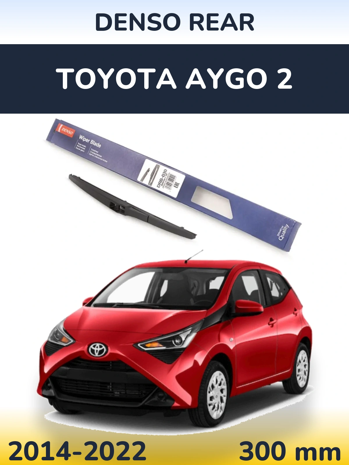 Torkarblad Denso Rear för Toyota Aygo 2