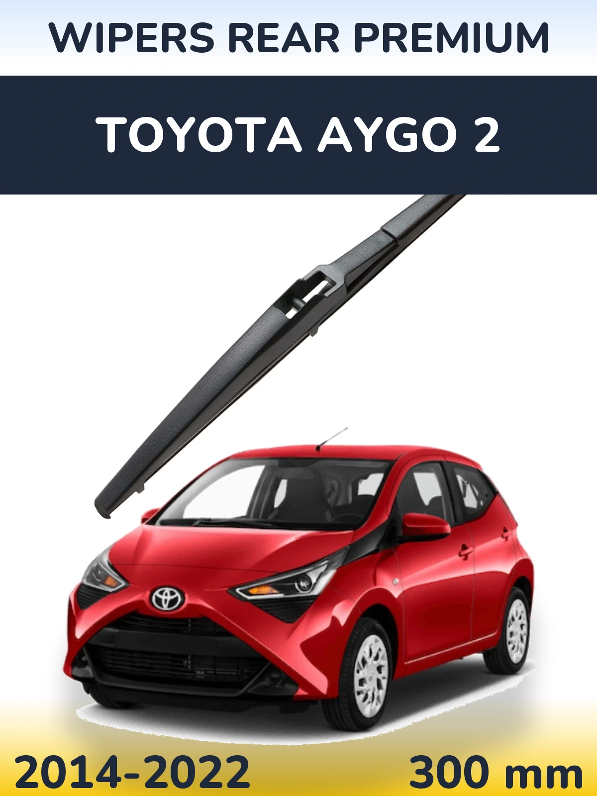 Torkarblad WIPERS REAR PREMIUM för Toyota Aygo 2